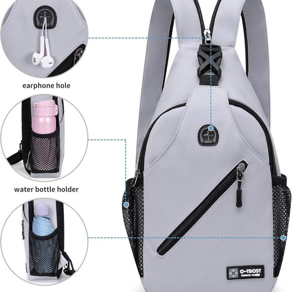 Stylish Anti-Theft Crossbody Bag with Detachable Phone Pouch - Travel Ready - Picture 7 of 7